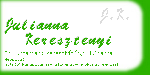 julianna keresztenyi business card